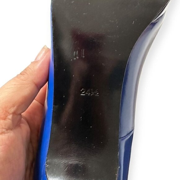 Junya Watanabe Comme des Garçons Blue Platform Pumps, Size 24.5 Japan - Picture 13 of 16